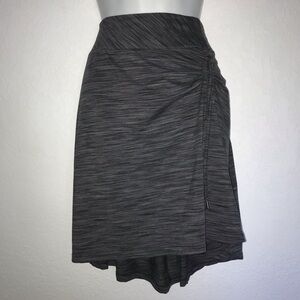 Freedom Trail Kyodan Athletics Knit Skirt Gather Asymmetrical Skirt M Gray*